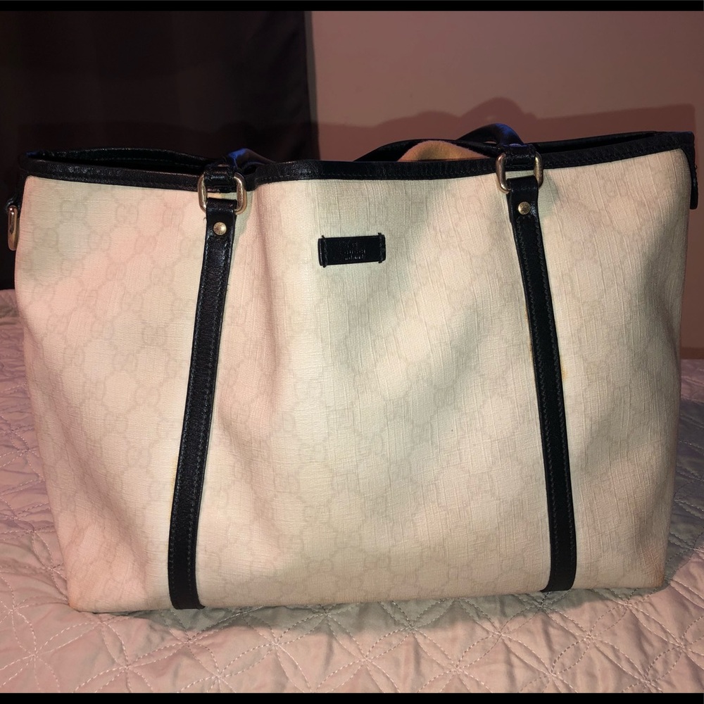 Gucci monogram Supreme Shopper Coated Canvas Tote
